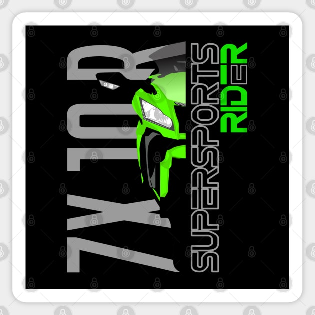 Ninja ZX 10R 2011 Sticker by TwoLinerDesign